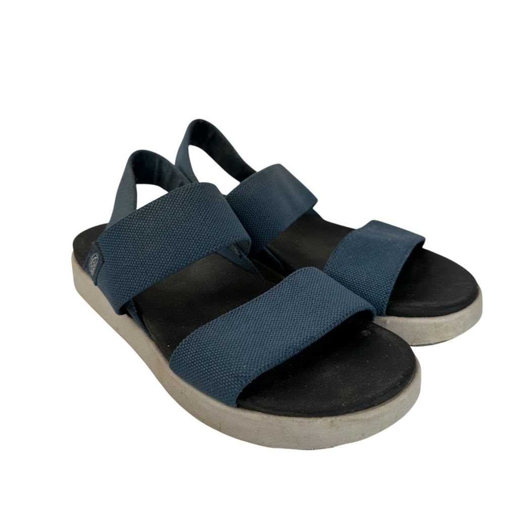 KEEN Gorpcore Elle Blue Backstrap Sport Sandals Stretch Walking Comfort 7.5
